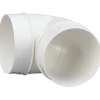 Duka bøjning 90° Ø125 mm hvid