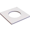 Duka dækplade S7 Ø100x195x195 mm hvid