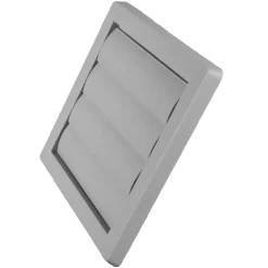 Duka lamelventil type 70 grå 180x180 mm indv. 150 mm