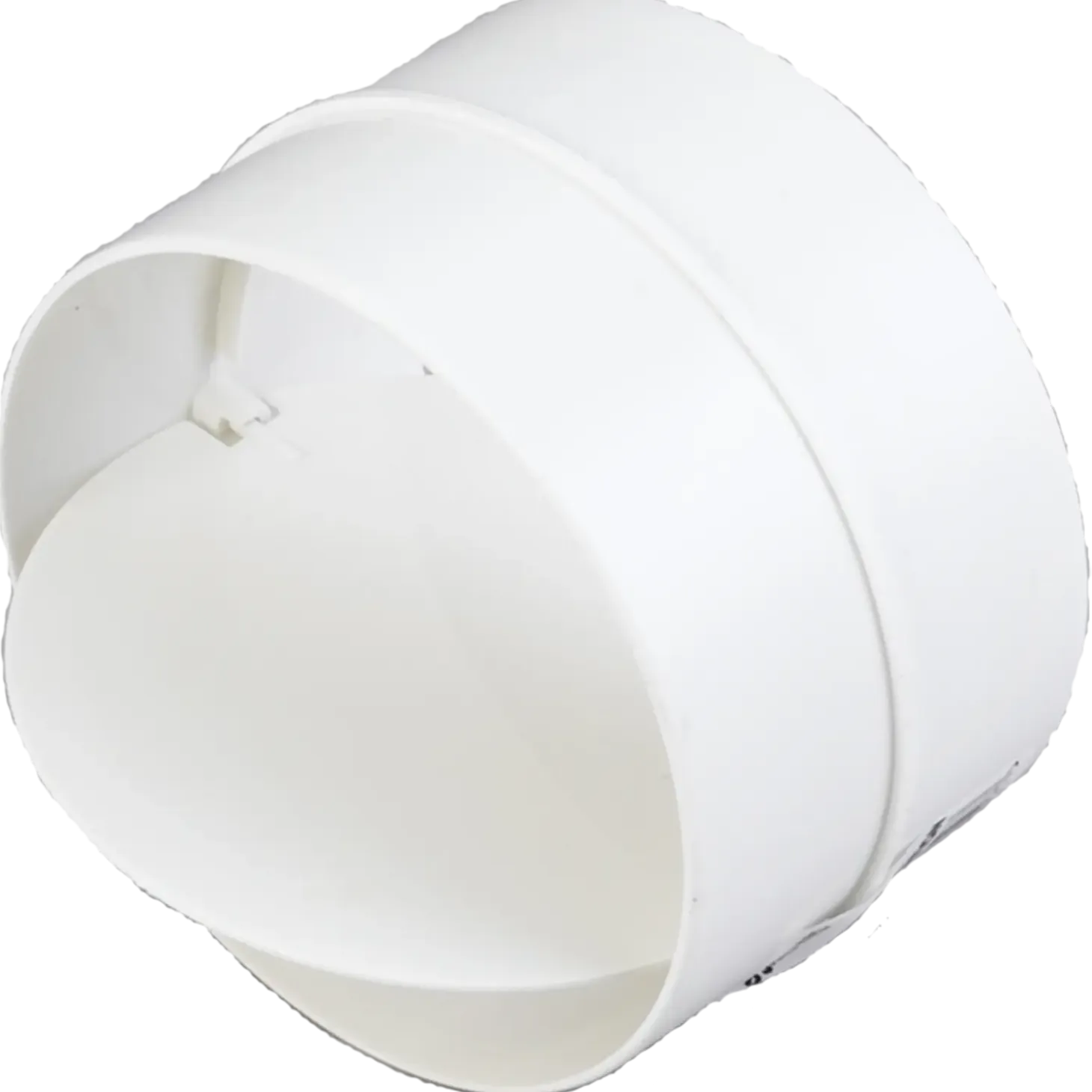 Duka lukkespjæld hvid Ø125 mm
