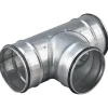 Duka metal t-stykke DTCPU Ø100 mm