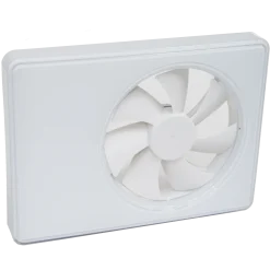Duka SmartFan TH ventilator m/fugt og tidsstyring Ø100-125 mm hvid