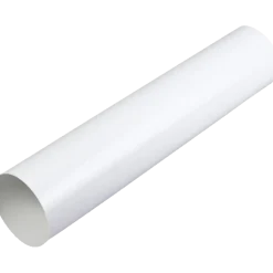 Duka ventilationsrør Ø100 x 500 mm glatte ender - hvid