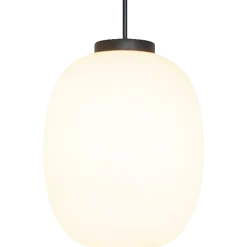 Dyberg Larsen DL39 cafépendel mat hvid opalglas Ø25 cm