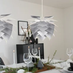 Dyberg Larsen Illumin DIY-pendel Alulook Ø35cm m/hvid stofledning E14