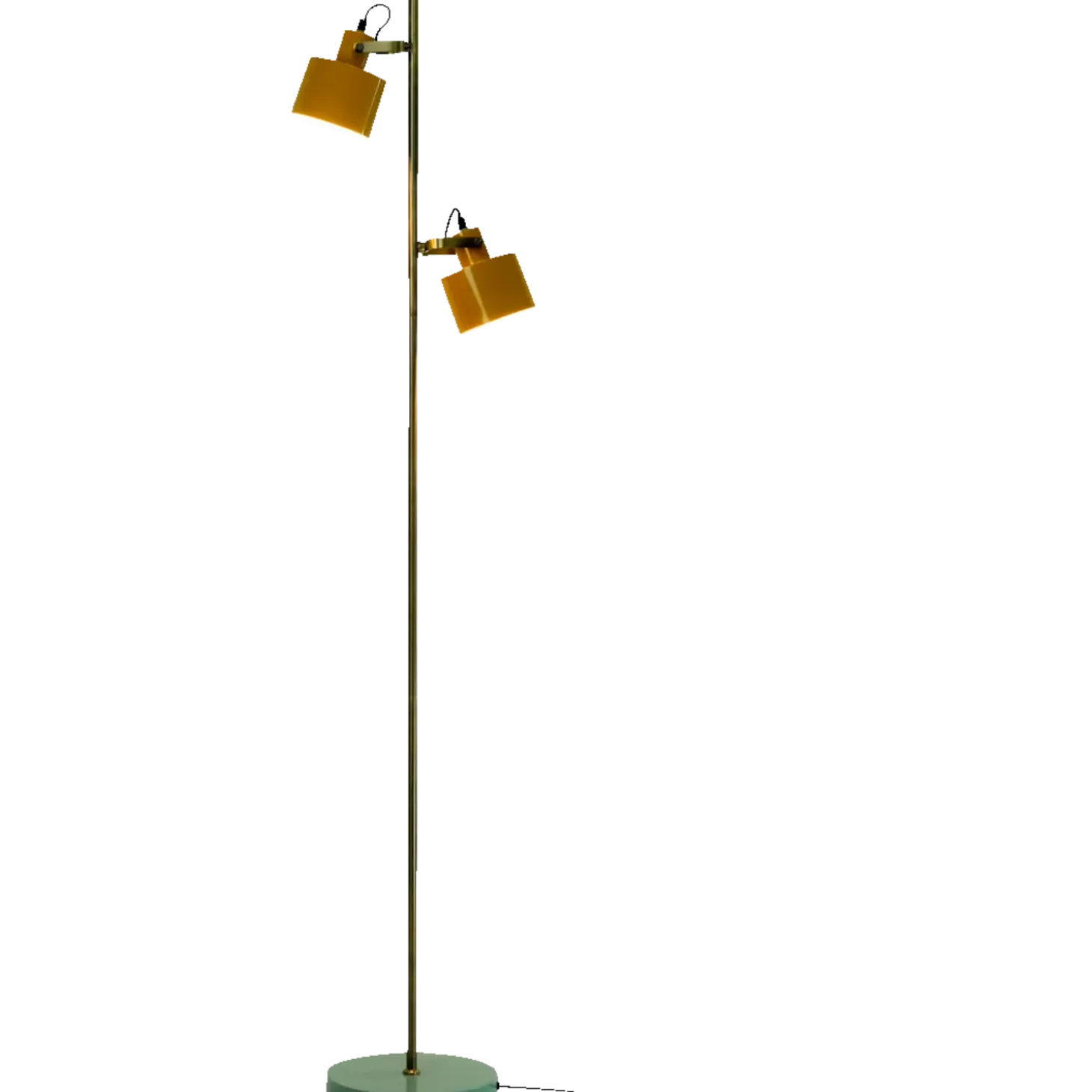 Dyberg Larsen Ocean gulvlampe karry/messing/turkis