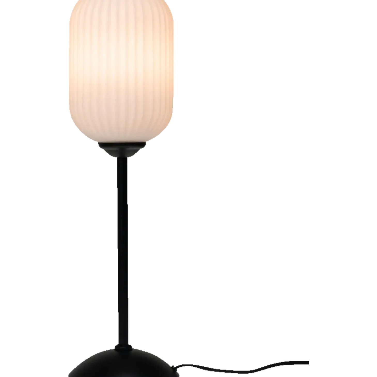 Dyberg Larsen riflet bordlampe E27 opal