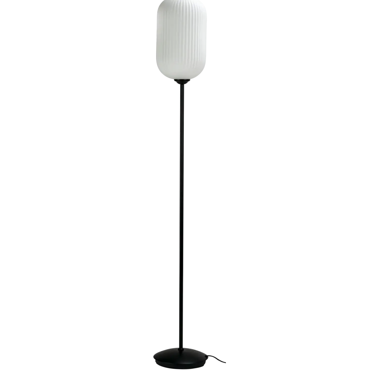 Dyberg Larsen riflet gulvlampe E27 opal