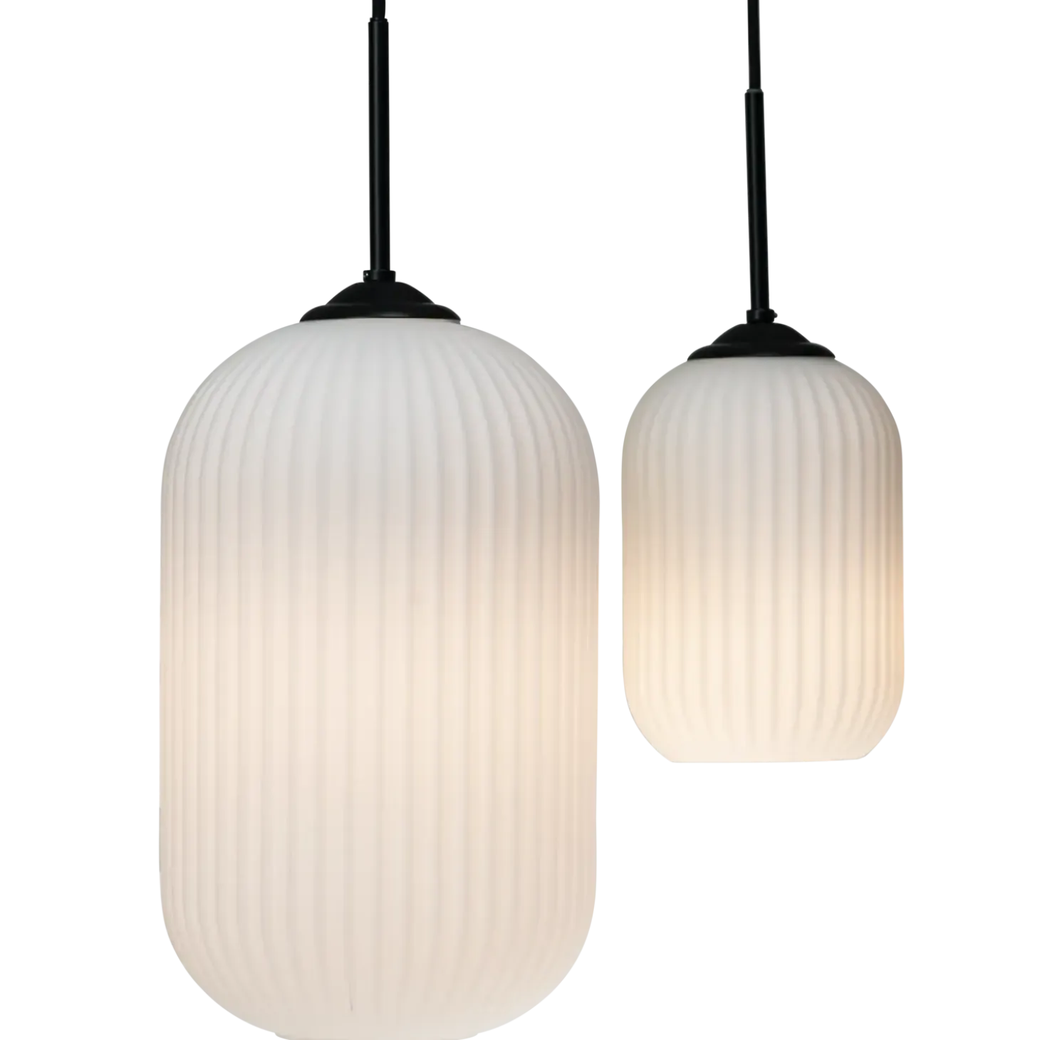 Dyberg Larsen riflet pendel Ø14 cm E27 opal