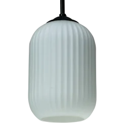 Dyberg Larsen riflet pendel Ø14 cm E27 opal