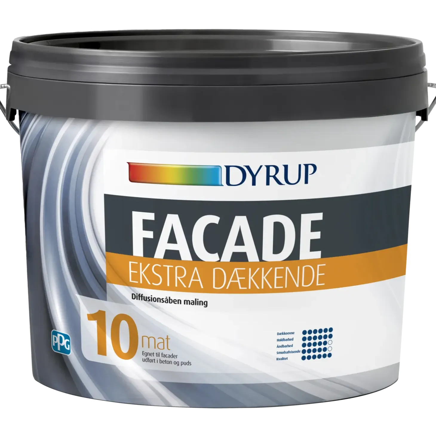 Dyrup facademaling ekstra dækkende 10 0,75 L