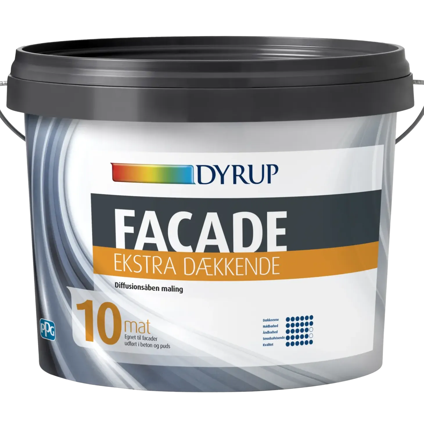 Dyrup facademaling ekstra dækkende 10 0,75 L