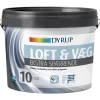 Dyrup loft og vægmaling ekstra spærrende 10 hvid 4,5 L
