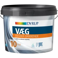 Dyrup vægmaling ekstra dækkende 10 hvid 0,75 L