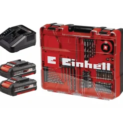 Einhell TE-CD 18/40 Li slagboremaskine m/tilbehør 2x18V/2,0Ah batteri og lader