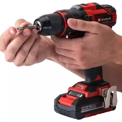 Einhell TE-CD 18/40 Li slagboremaskine m/tilbehør 2x18V/2,0Ah batteri og lader