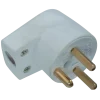 E-Line EDB vinkelstikprop m/jord hvid