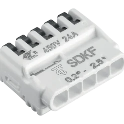 E-Line fjeder samlemuffe 5-polet 5 stk