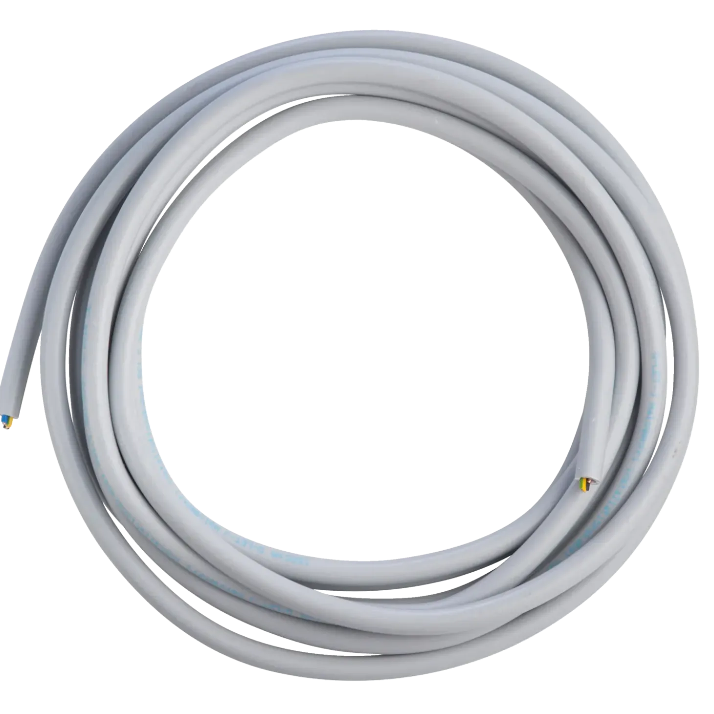 E-Line instal. kabel 5x1,5 5 m grå