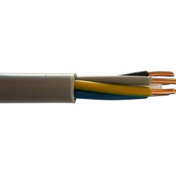 E-Line instal. kabel 5x2,5 20 m grå