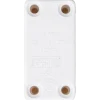 E-Line ledningsamleboks m/2 flade ledninger hvid