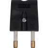 E-Line + stikprop flad sort 230V 16A