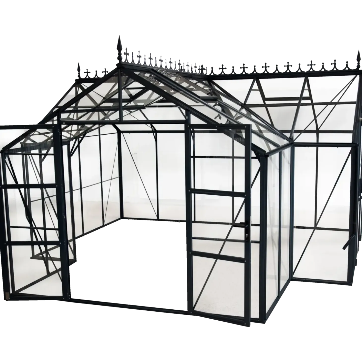 Elmholm Cresting/tagudsmykning antracit til Exclusiv Orangeri 17,65 m²