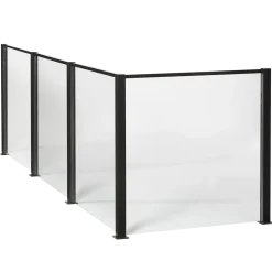 Elmholm hegn m/klar glas startsæt 95 cm