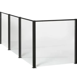 Elmholm hegn m/klar glas startsæt 95 cm