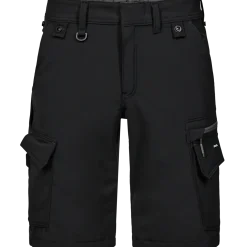 ENGEL 6337 Entire shorts 4-vejs stretch sort/Antrazitgrå str. 84