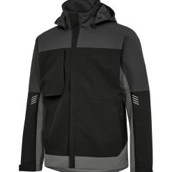 ENGEL 1129 Entire skaljakke sort/Antrazitgrå str. 2XL