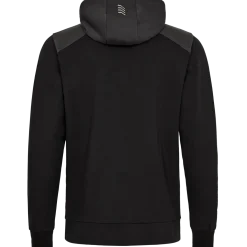 ENGEL 8329-247 Entire sweat cardigan m/hætte sort/antrazitgrå str. XL