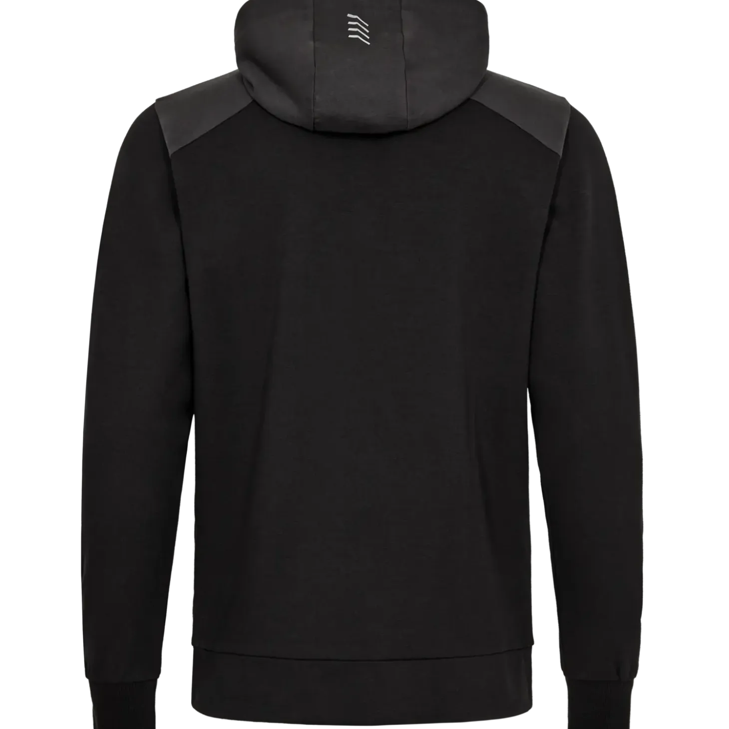 ENGEL 8329-247 Entire sweat cardigan m/hætte sort/antrazitgrå str. XL