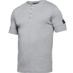 ENGEL Standard grandad langærmet t-shirt gråmelange str. S
