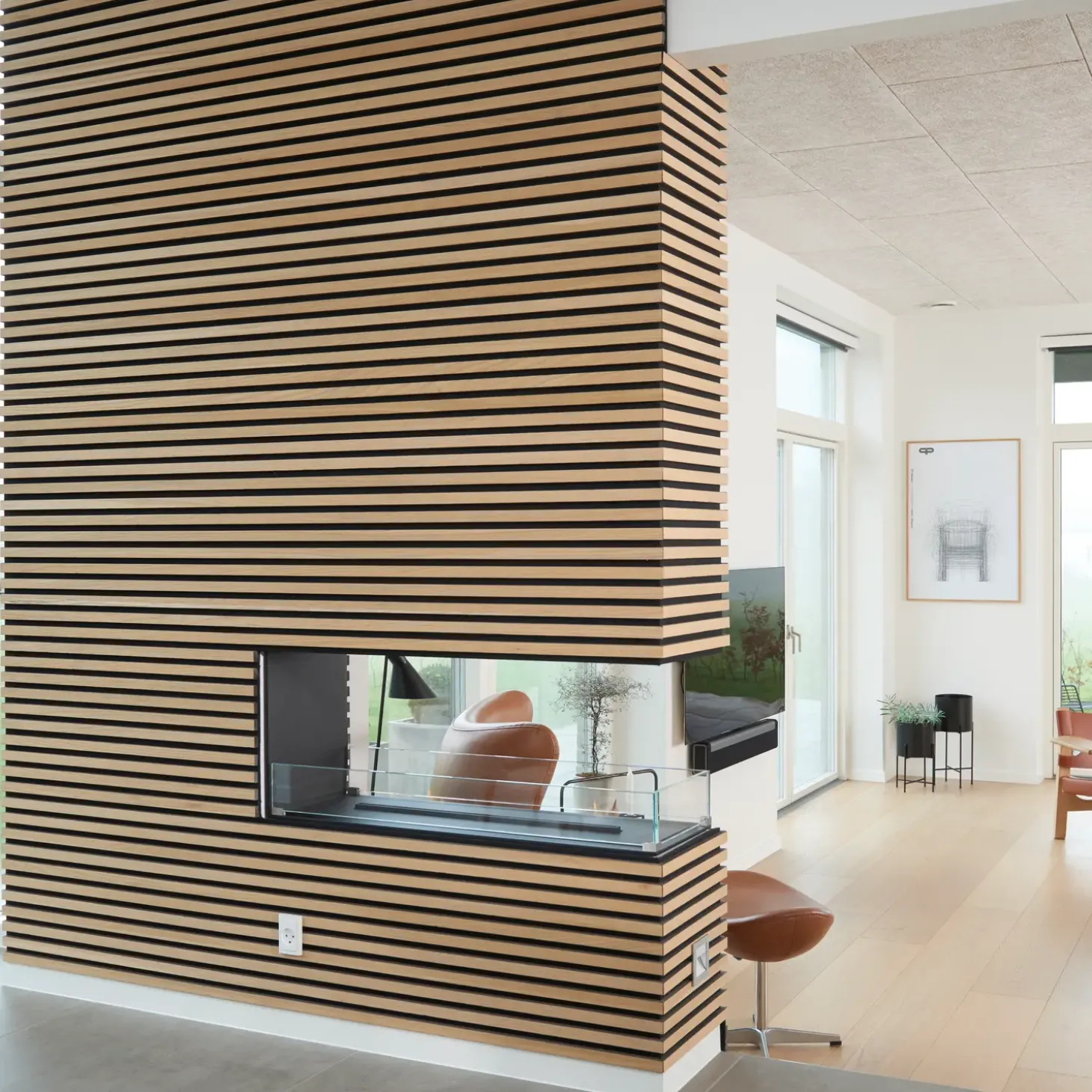 Fibrotech Premium akustikpanel 22x605x2440 mm light oak