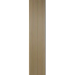 Fibrotech Quanti akustikpanel 18x520x2440 mm light oak m/sort polyester