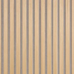 Fibrotech Quanti akustikpanel 18x520x2440 mm light oak m/grå polyester