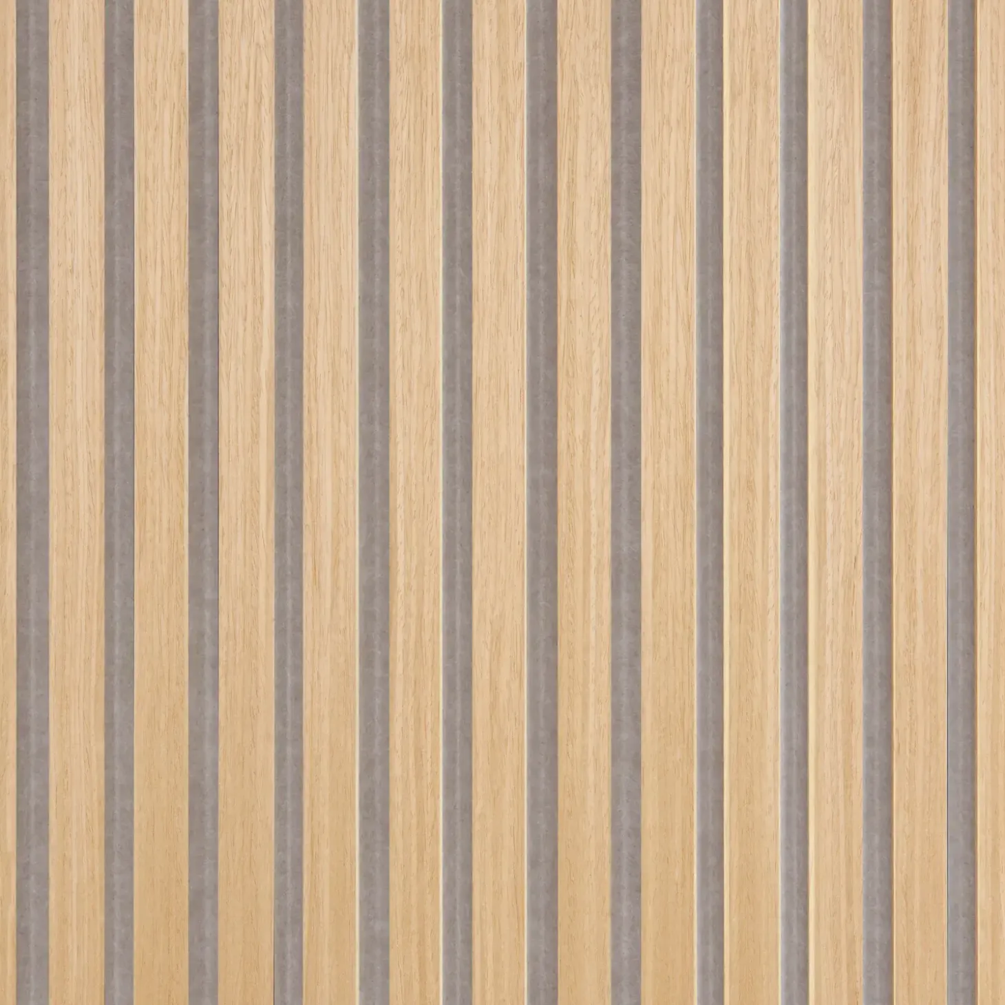Fibrotech Quanti akustikpanel 18x520x2440 mm light oak m/grå polyester