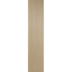 Fibrotech Quanti akustikpanel 18x520x2440 mm light oak m/grå polyester