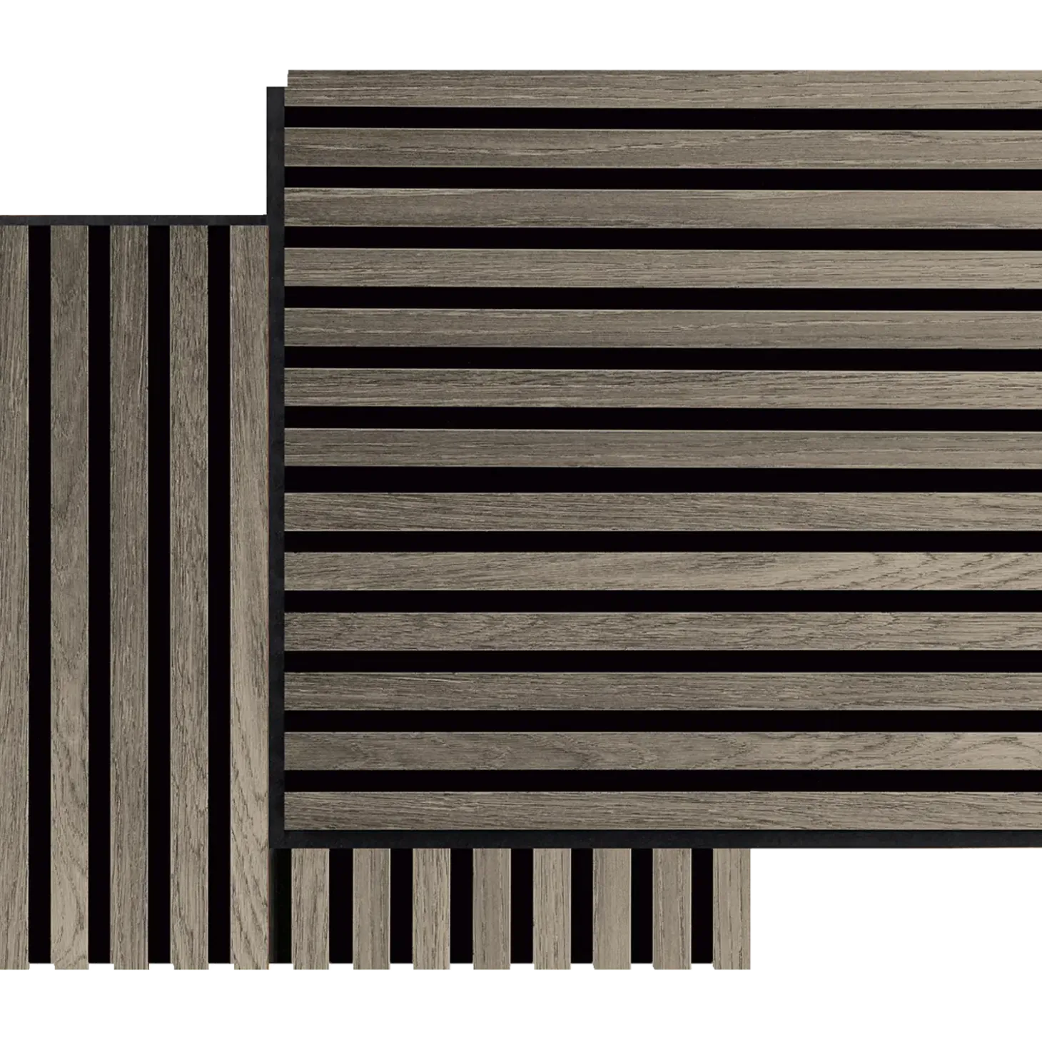 Fibrotech Square akustikpanel 22x520x520 mm grey oak - pk á 2 stk.