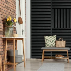 Fibrotech Square akustikpanel 22x520x520 mm black oak - pk á 2 stk.