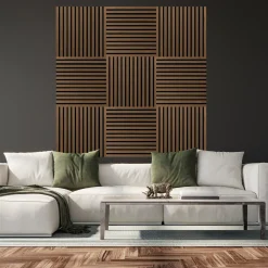 Fibrotech Square akustikpanel 22x520x520 mm oiled oak - pk á 2 stk.