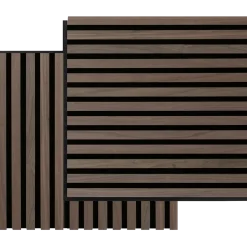 Fibrotech Square akustikpanel 22x520x520 mm walnut - pk á 2 stk.