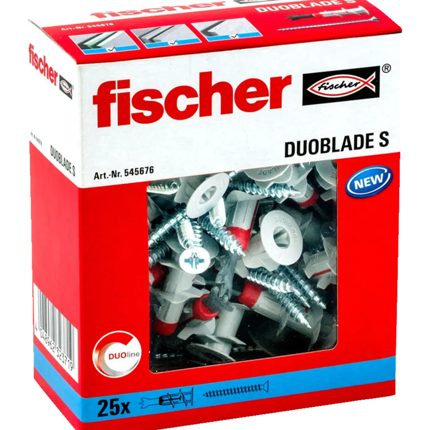 Fischer DuoBlade S gipspladedyvel m/skrue 25 stk