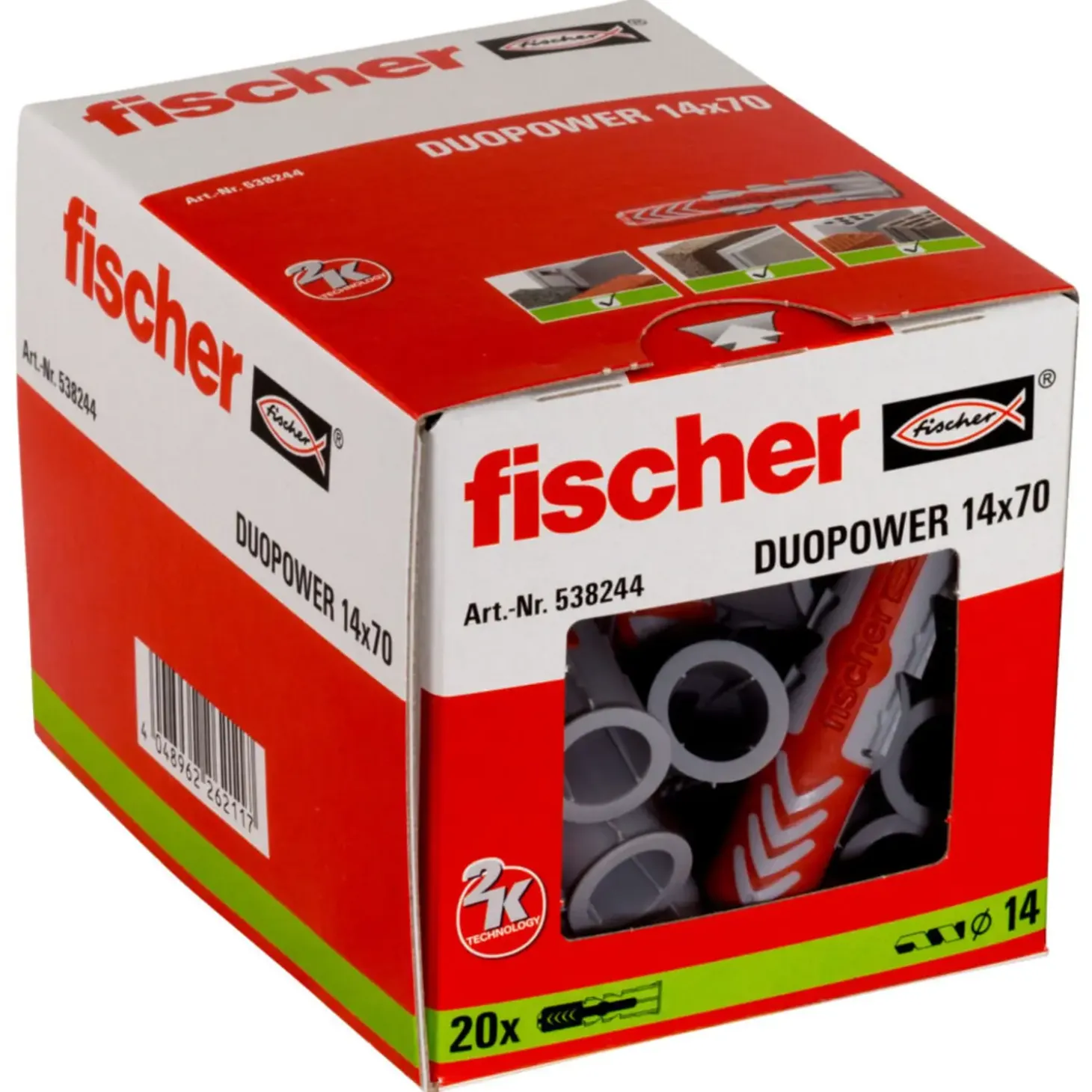 Fischer DuoPower dyvel 14x70 mm 20 stk