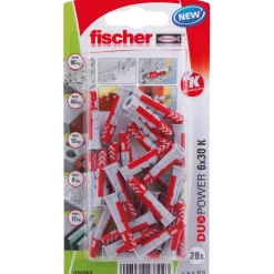 Fischer DuoPower universaldybel 6x30 mm 28 stk