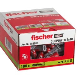 Fischer DuoPower universaldyvel 8x40 mm 100 stk.