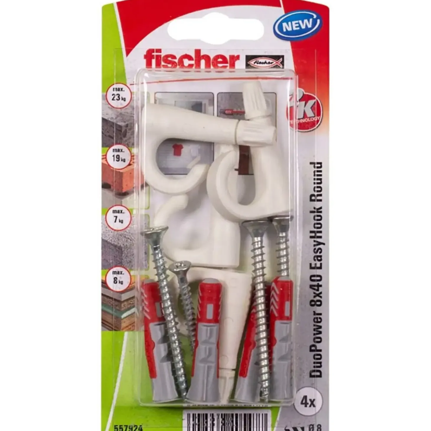 Fischer EasyHook Rund DuoBlade 4x70 mm 6 stk