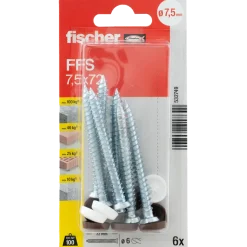 Fischer FFS karmskrue m/hoved 7,5x72 6 stk