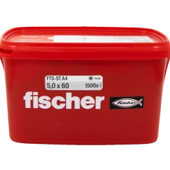 Fischer FTS-ST terrasseskrue 5,0x60 A4 TX20 1500 stk